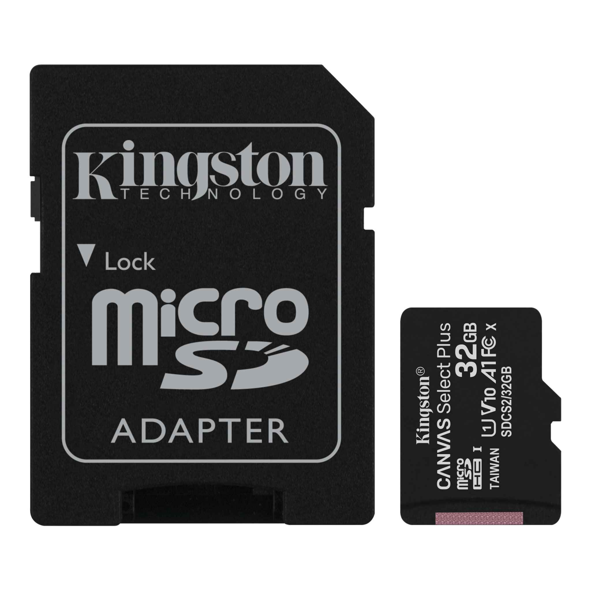Memorias Micro SD Kingston 32GB Clase 10 Canvas Select Plus Full HD