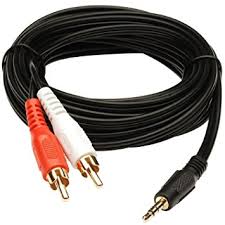 Cable Y de Sonido Audio de 3.5MM a RCA 1.8 M