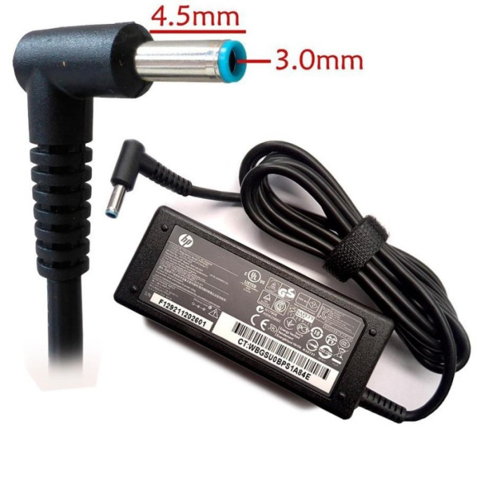 Fuente cargador para Laptops HP 65 Watts Pin Fino