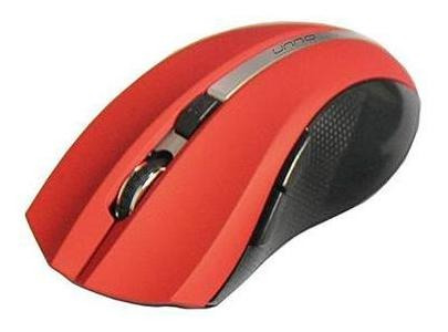 mouse unno gala ms6524rd inalambrico rojo