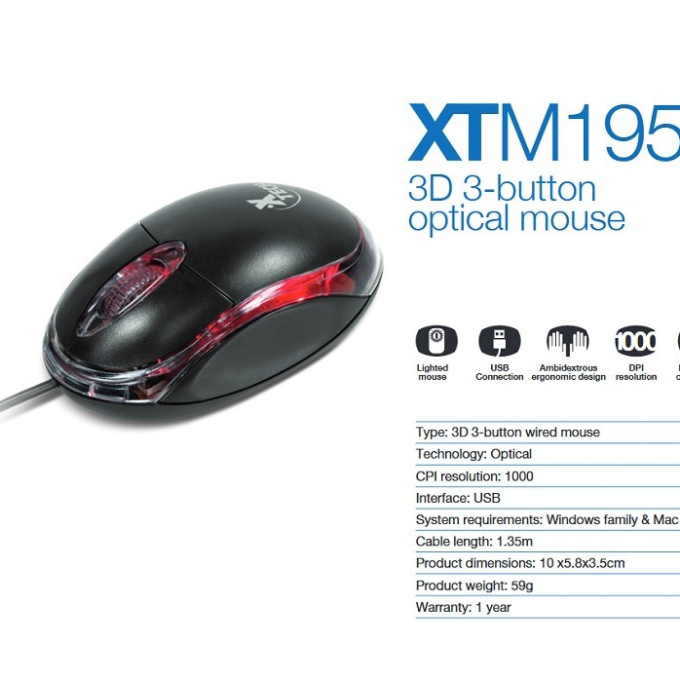 Mouse usb Xtech