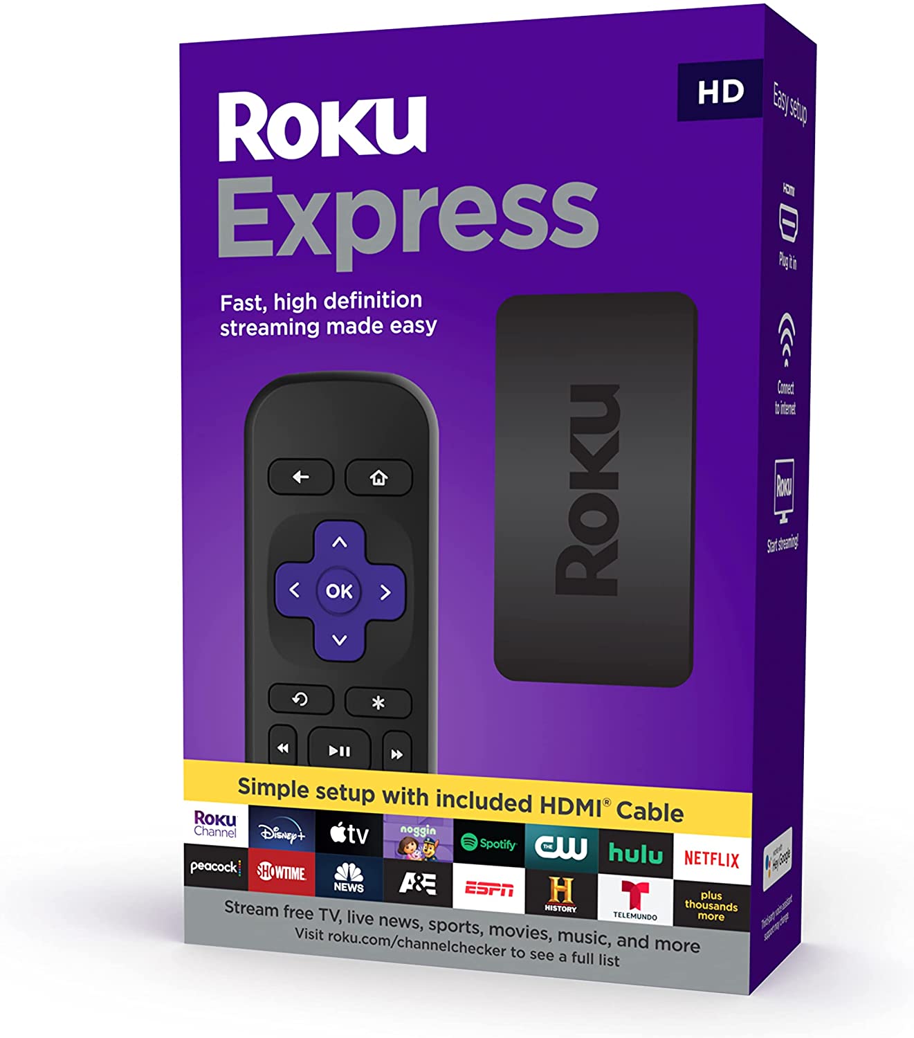 Roku Express  Reproductor multimedia de transmisión HD - Globatec SRL