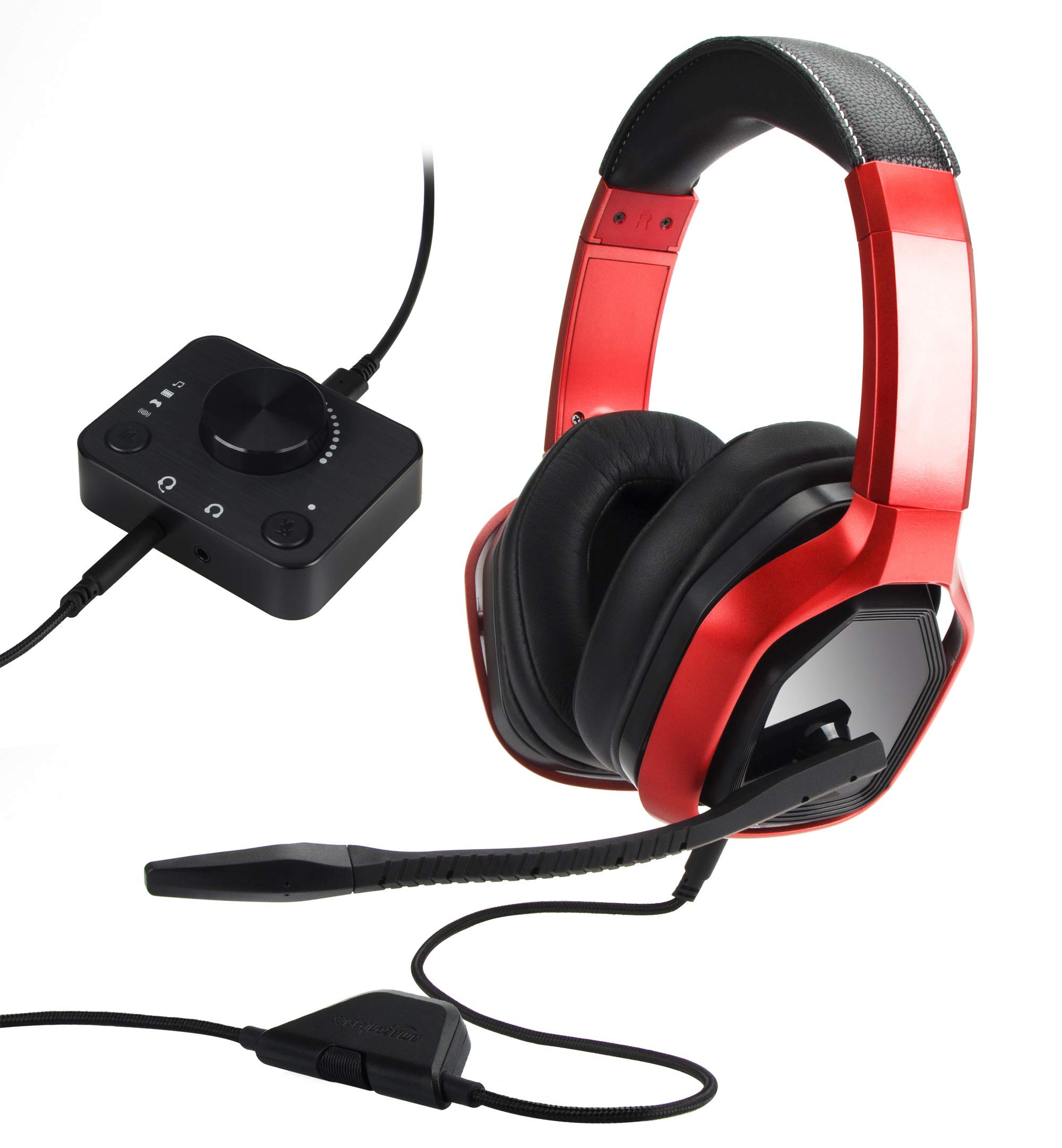 Auriculares con cable para videojuegos, cascos con micrófono para PC,  ordenador portátil, PS4, PS5, Play Station
