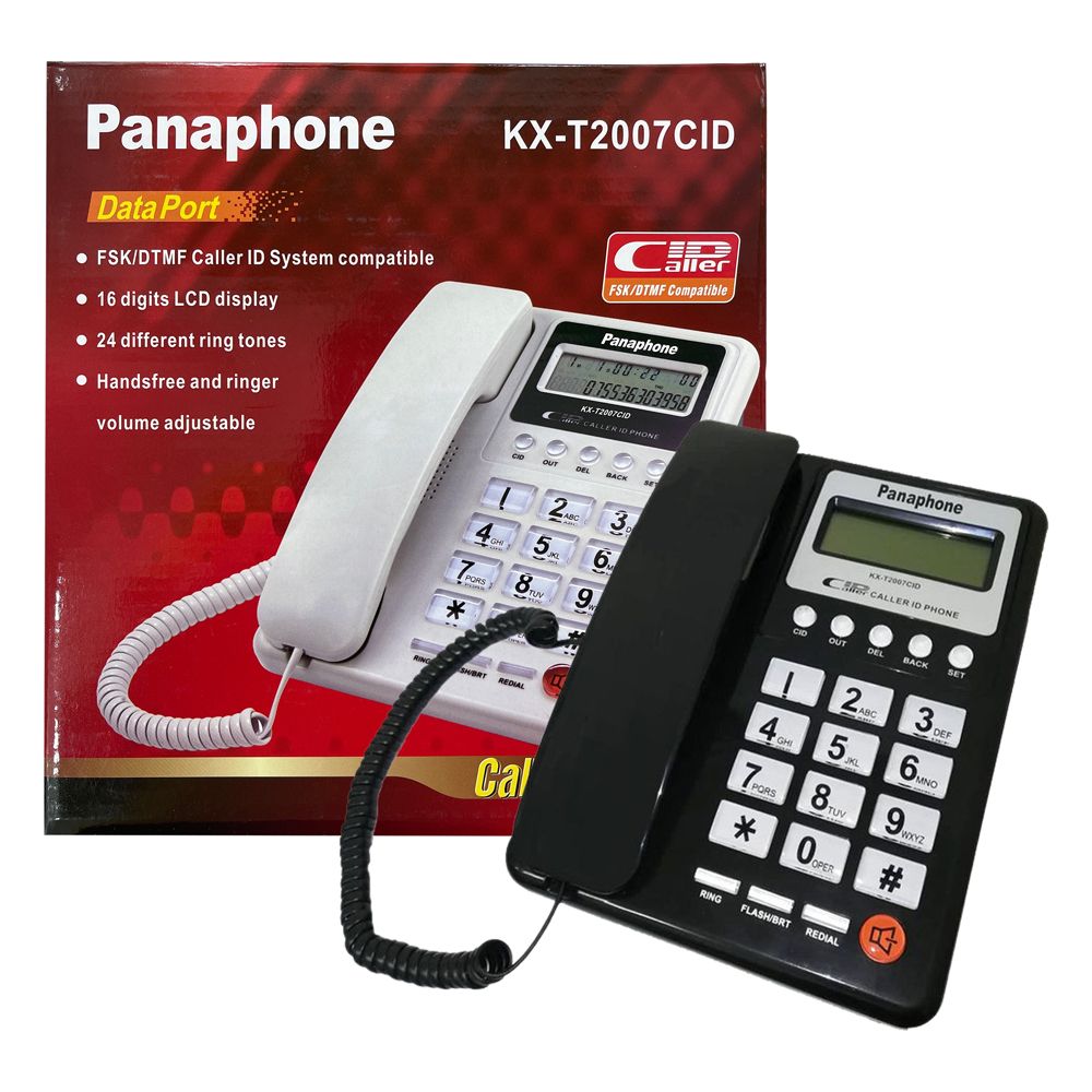 KXT2027CID – Teléfono estándar con cable teléfono fijo FSK DTMF