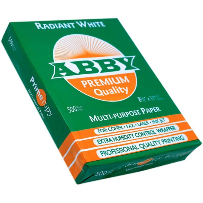 Resma de Papel ABBY (8.5 X 11'') Primium